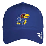 Kansas Jayhawks Adidas Performance Slouch Adjustable Hat w/ Logo - Royal Blue