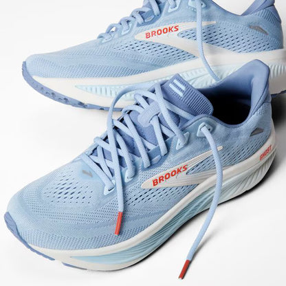 BROOKS WOMENS GHOST 18 - BLUE/RED