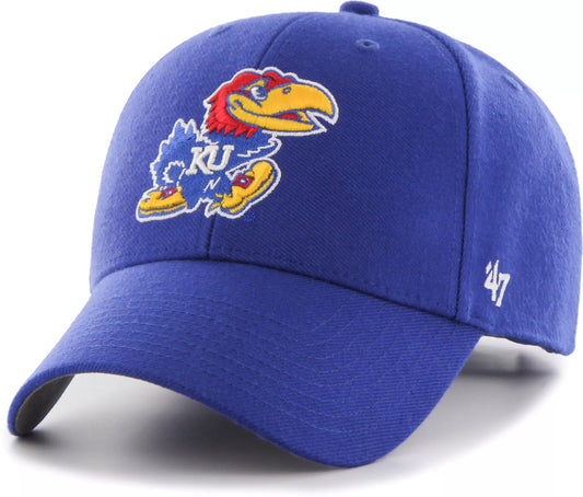 Kansas Jayhawks Youth MVP Adjustable Hat - Blue