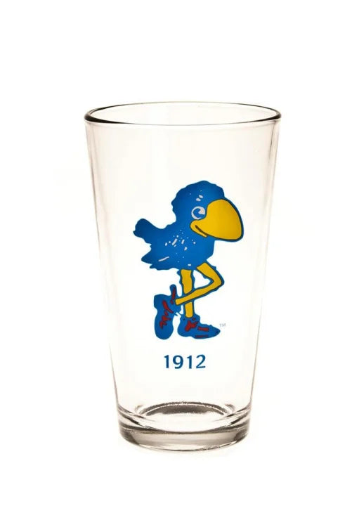 Kansas Jayhawks 1912 Vault Logo Pint Glass