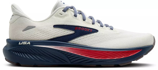 BROOKS MENS GHOST 18 COCONUT/RED/BLUE
