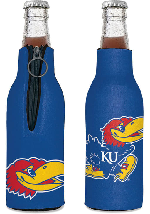 Kansas Jayhawks Logo Bottle Koozie - Blue