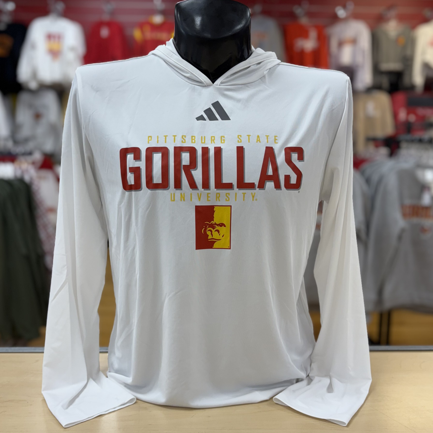 Adidas Gorillas D4T Hoodie- White/Red/Gold