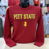 Adidas Pitt State Crew- Red