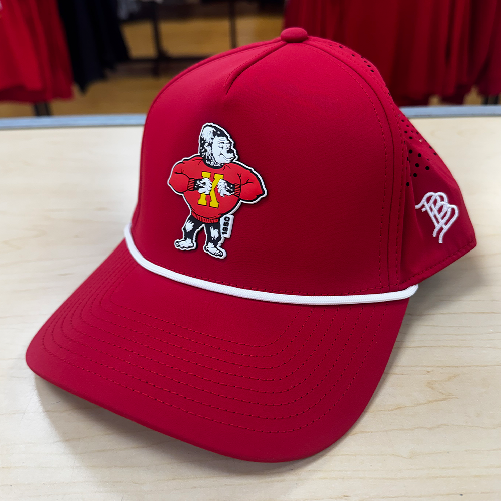 PITT STATE 1950 BRANDED BILLS HAT - RED, WHITE ROPE