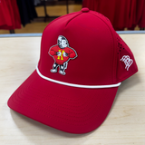 PITT STATE 1950 BRANDED BILLS HAT - RED, WHITE ROPE