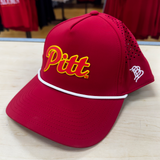 PITT SCRIPT BRANDED BILLS HAT - RED, WHITE ROPE