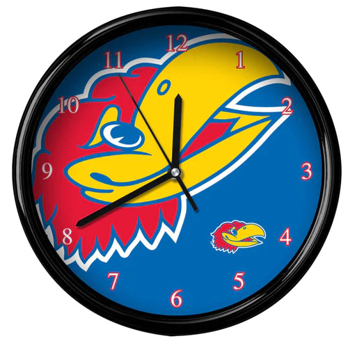 Kansas Jayhawks Big Logo Clock