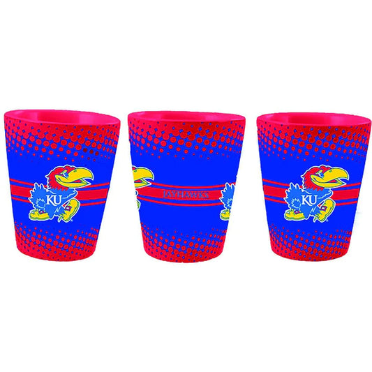 Kansas Jayhawks Full Wrap Collection Shot Glass