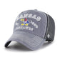 Kansas Jayhawks Vault 1941 Logo Cleanup Adjustable Hat - Grey