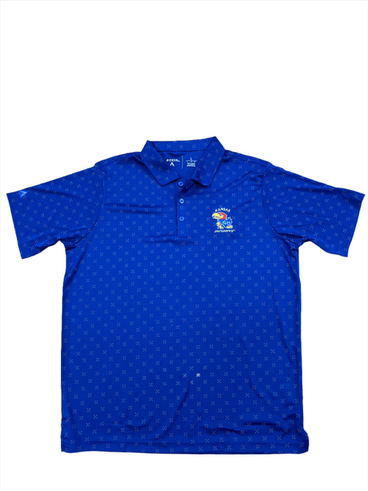 Antigua Kansas Jayhawks Spark Performance Polo - Royal Blue