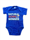Kansas Jayhawks Natural Born Winner Infant Onesie - Royal Blue