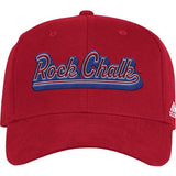 Adidas Kansas Jayhawks Rock Chalk Fitted Stretch Hat - Red