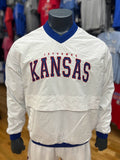Franchise Club Kansas Jayhawks Alpha Anorak Windbreaker Water Resistant Jacket - White