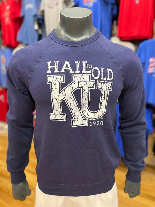 Kansas Jayhawks Hail to Old KU Vault 1920 Crew - Navy/White