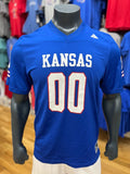 Adidas Kansas Jayhawks Printed New Updated Football Jersey - Royal Blue