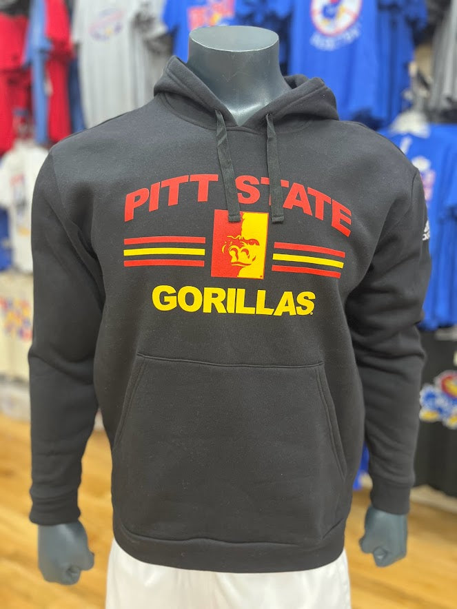 Adidas Pitt State Gorillas Tri Line Hoodie - Black