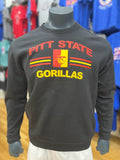 Adidas Pitt State Gorillas Striped Crew - Black