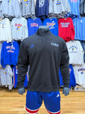 Kansas Jayhawks Adidas Tiffany Cozy 1/4 Zip - Black