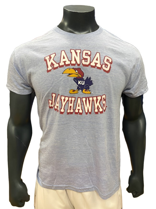 The Victory Kansas Jayhawks Arch Vintage 1941 Tee - Light Blue Heather