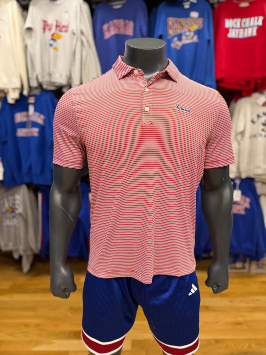 Kansas Jayhawks KS Double Stripe - Red