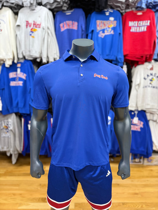 Kansas Jayhawks Pay Heed Forge Polo - Blue