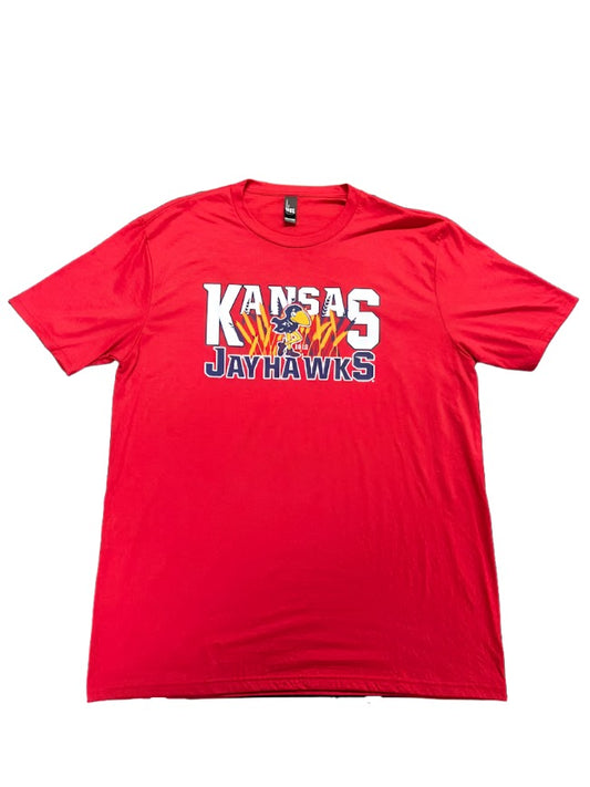 Kansas Jayhawks Vintage 1912 Wheat Triblend Tee - Red