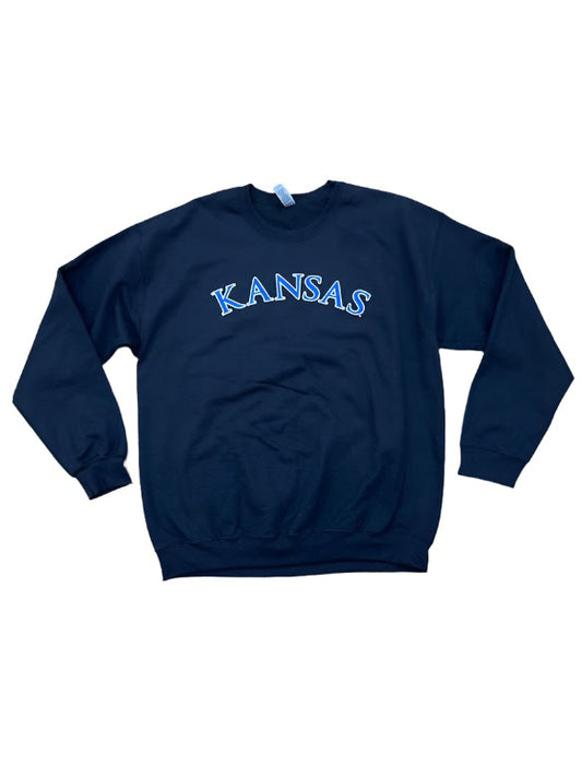 Kansas Jayhawks Trajan Arch Crew - Black