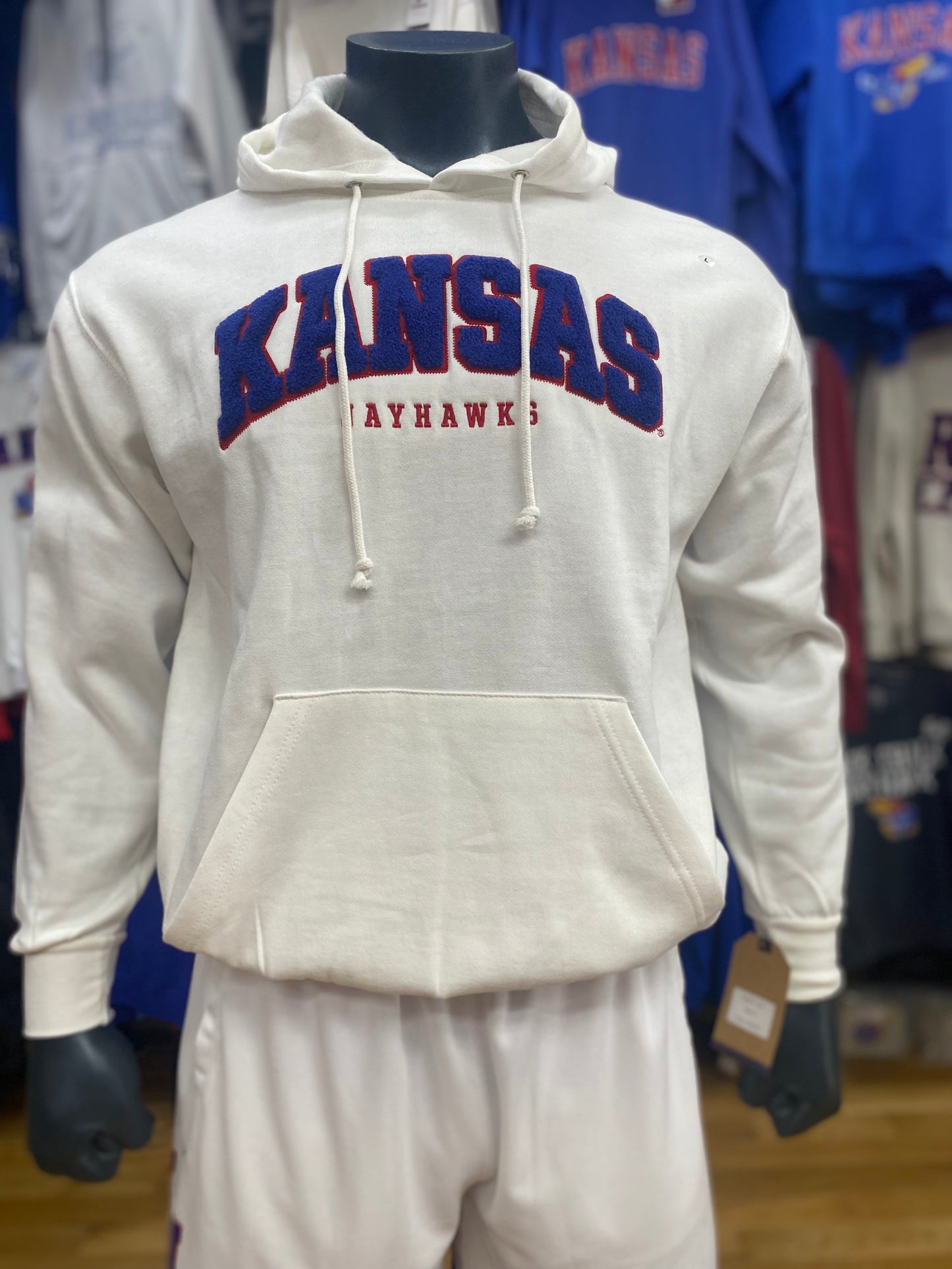 Kansas Jayhawks Chenille Hood