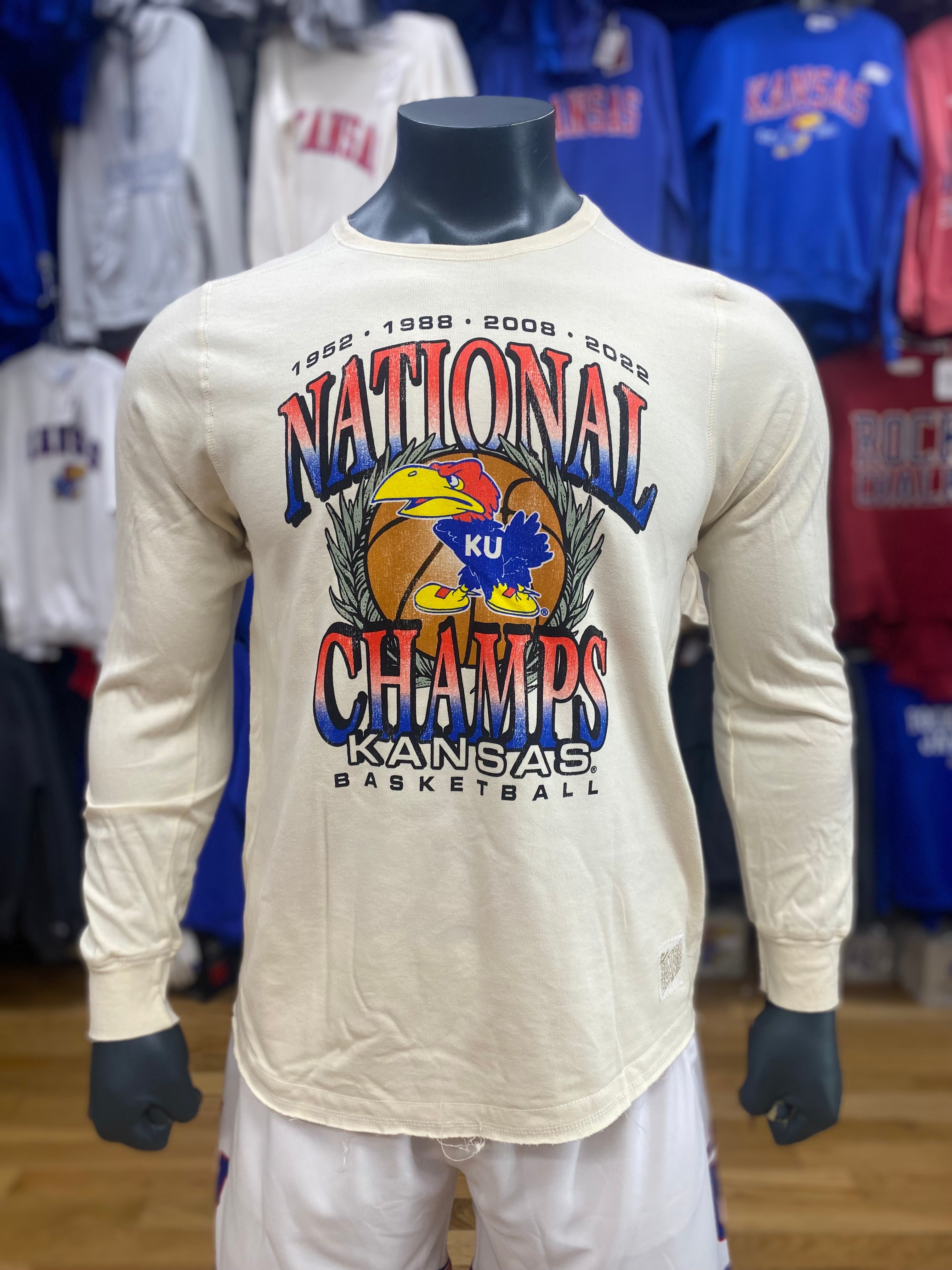 Kansas Crew Label Kansas Jayhawks Basketball National Champs Crew – Jocks Nitch