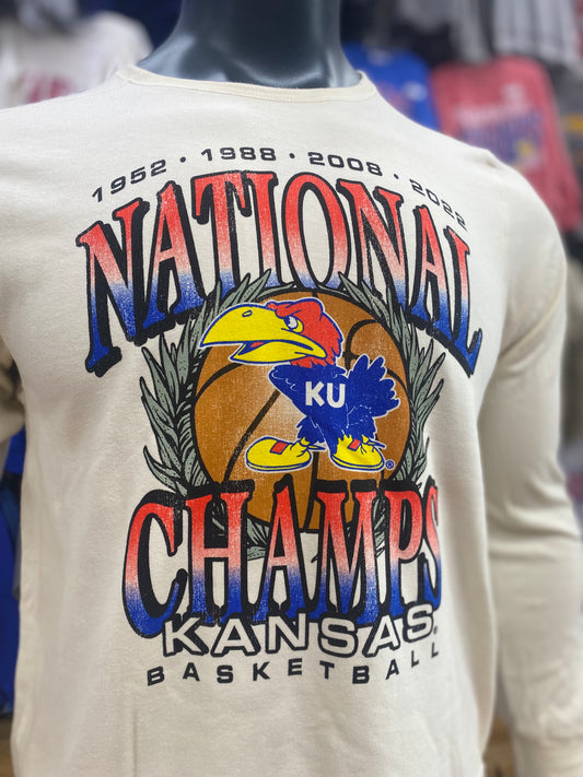 Kansas Jayhawks Basketball National Champs Crew