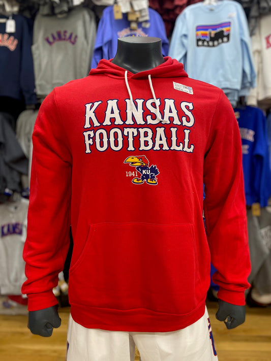 Kansas Jayhawks Tiffany Bar Football Hoodie