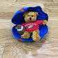 Kansas Jayhawks Stuffed football w/ Teddy Bear