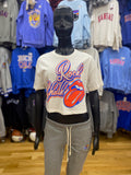 Kansas Jayhawks Malibu Puff Crop T-Shirt