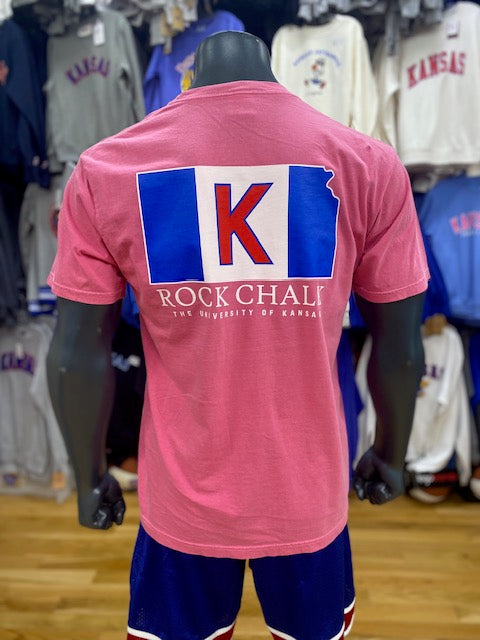 Kansas Jayhawks Gameday Flag T-Shirt - Pink