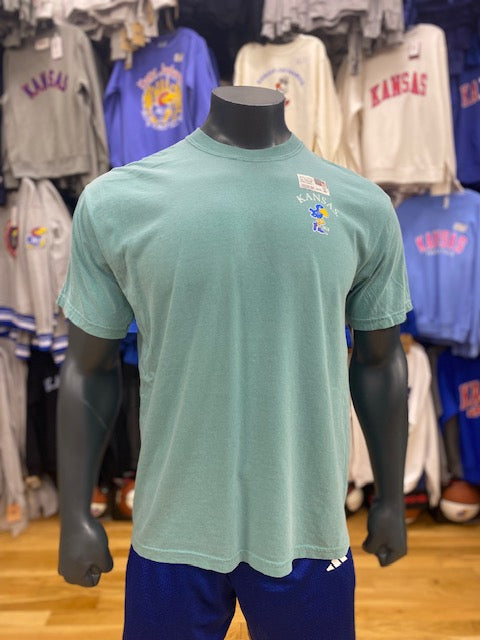Kansas Jayhawks Gameday Flag T-Shirt - Seafoam Green