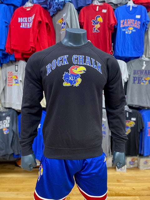 Kansas Jayhawks Rock Chalk Arch Jayhawk Crew