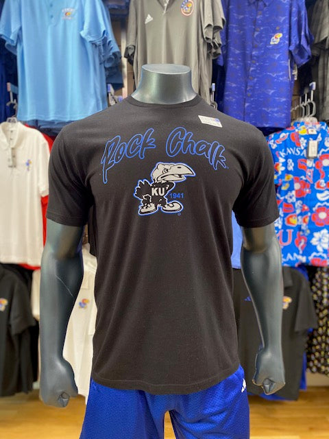 Kansas Jayhawks Rock Chalk 1941 Neon T-Shirt