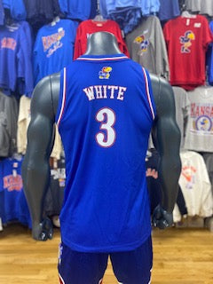 Kansas Jayhawks Tre White #3 Basketball Jersey