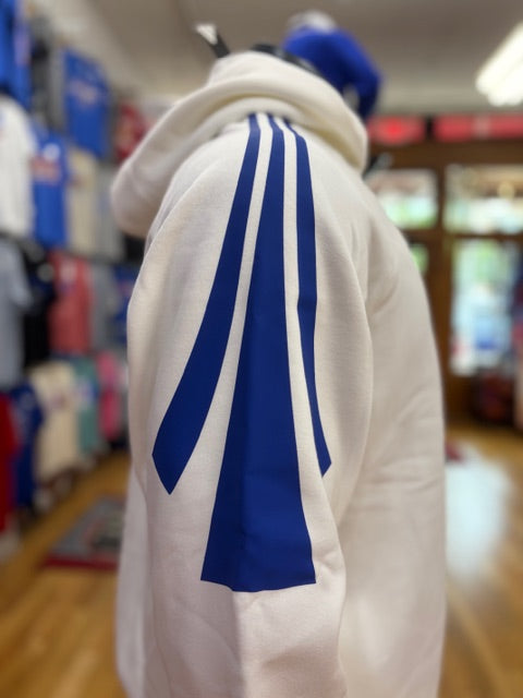 Kansas Jayhawks Adidas 3-Stripe Hoodie