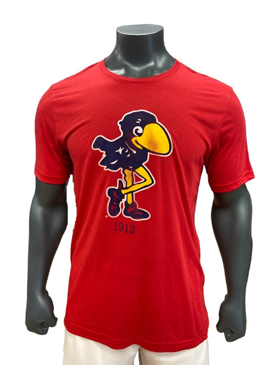 Kansas Jayhawks Washed Vault 1912 Triblend T-Shirt - Red