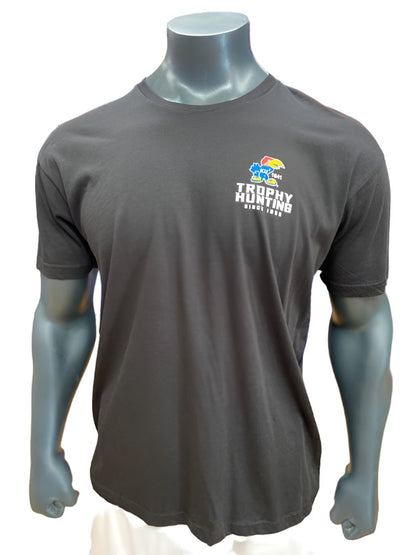 Kansas Jayhawks Trophy Hunting Buck 1941 Logo T-Shirt - Black