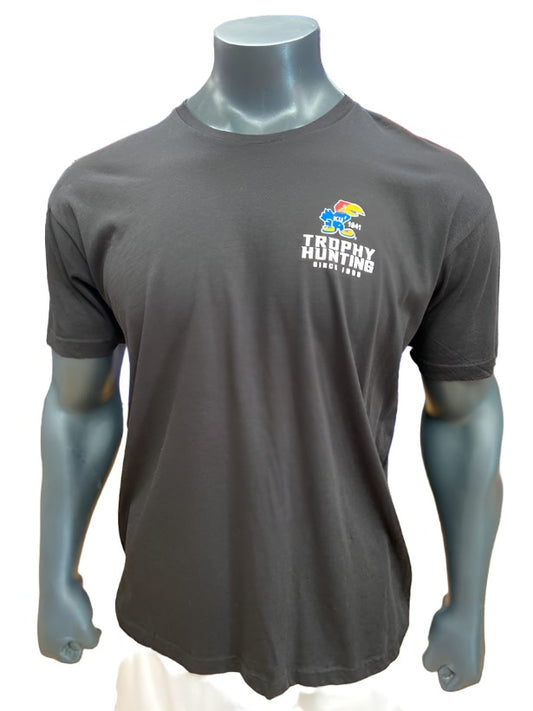Kansas Jayhawks Trophy Hunting Buck 1941 Logo T-Shirt - Black