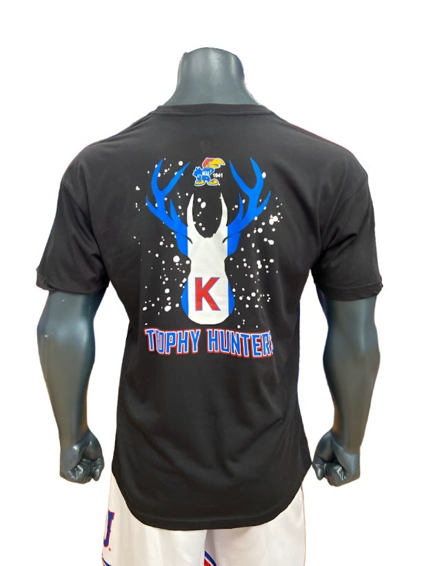 Kansas Jayhawks Trophy Hunting Buck 1941 Logo T-Shirt - Black