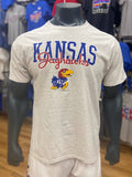 Kansas Jayhawks Script Champion T-Shirt - Ash Grey