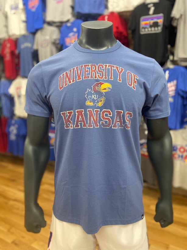 University of Kansas Jayhawks T-Shirt - Blue w/ Logo