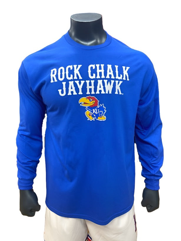 Kansas Jayhawks Rock Chalk Jayhawk Long Sleeve