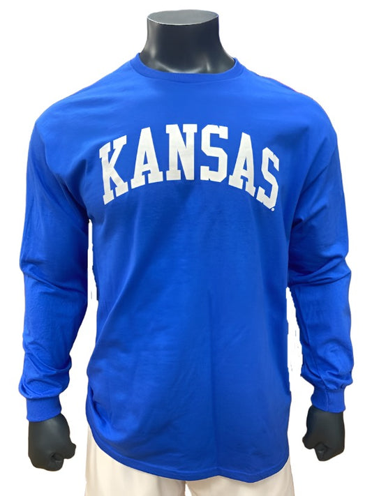 Kansas New Arch Long Sleeve - Blue/White