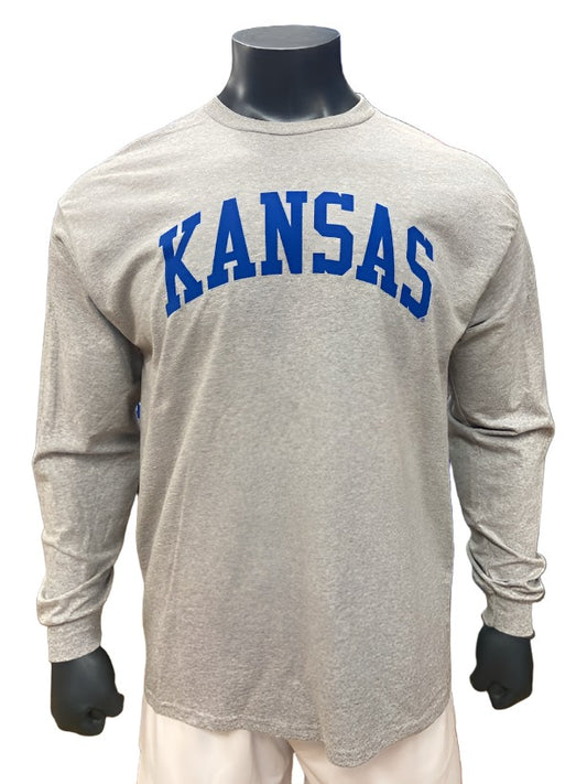 Kansas New Arch Long Sleeve - Sport Grey/Blue