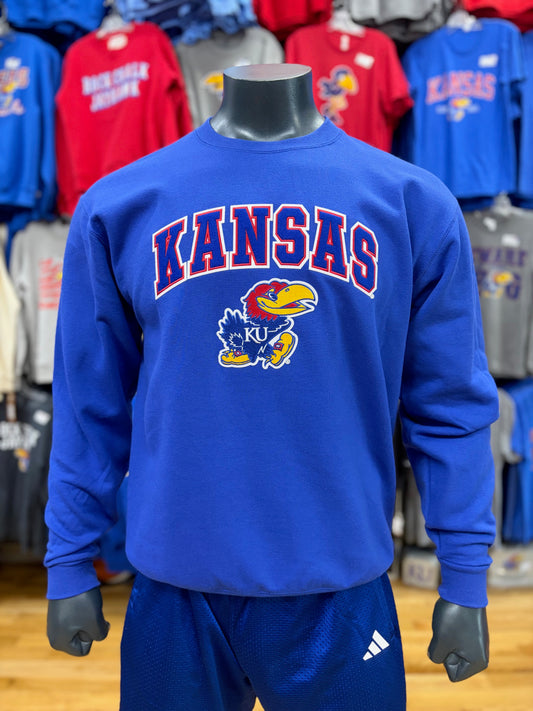 Kansas Jayhawks Champion Crewneck - Royal Blue